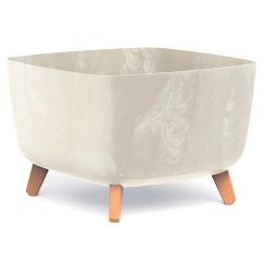 Puķu pods Gracia Kvadrāts Betona efekts krēmkrāsas