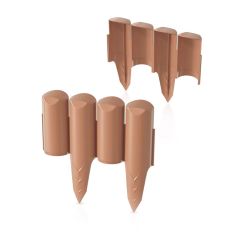 Puķudobju apmale BORDER 2500x45x228/130mm terakota