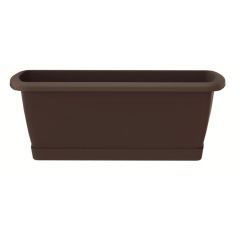 Puķu kaste ar paliktni Respana brūna 60cm