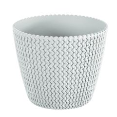 Puķu pods Splofy d13x10.8cm balts