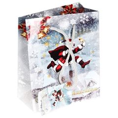 Dāvanu maisiņš Ziemassvētku 11x6x13.5cm