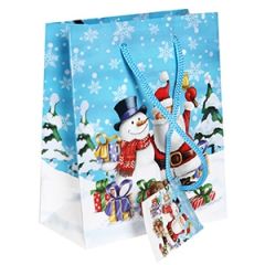 Dāvanu maisiņš Ziemassvētku 11x6x13,5cm