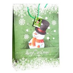 Dāvanu maisiņš Sniegavīrs 25x8.5x34.5cm