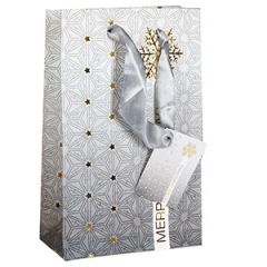 Dāvanu maisiņš Ziemassvētku 12x6x19cm