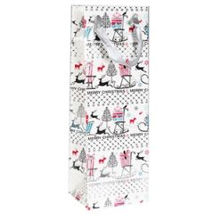 Dāvanu maisiņš Ziemassvētku 12x10x35cm