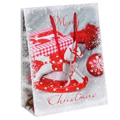 Dāvanu maisiņš Šūpuļzirgs 18x8x23cm