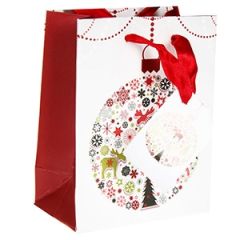 Dāvanu maisiņš Ziemassvētku 11x6x13,5cm
