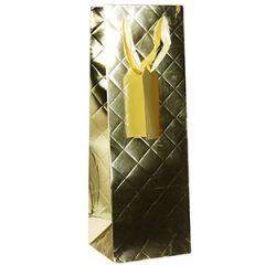 Dāvanu maisiņš 12x10x35cm zelta