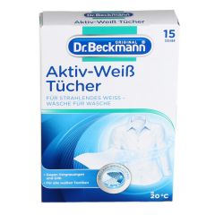 Veļas balinātājs-lupatiņa Dr. Beckmann 15gab.