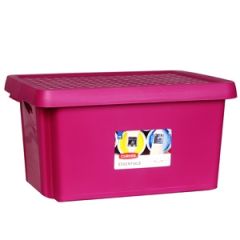 Kaste ar vāku Essentials 16L, 21x30x40cm lillā