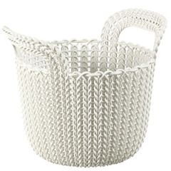 Grozs Knit XS apaļš 19x14cm krēmkrāsas