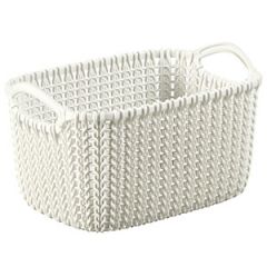 Grozs Knit XS taisnstūr.24.5x17x12.5cm krēmkr.