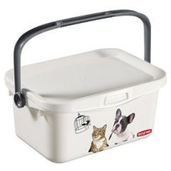 Kaste ar vāku un rokturi Cat&Dog