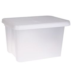 Kaste ar vāku Essentials 26l, 26x34x44cm caurspīdīga