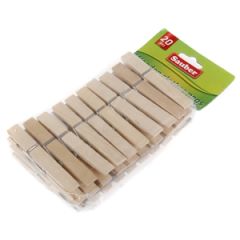 Veļas knaģi Sauber koka 20gab.