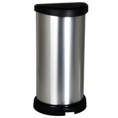 Atkritumu tvertne Curver Deco ar pedāli 40l sudraba