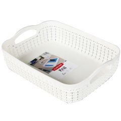 Groziņš Curver Knit A5 26x20x7cm balts