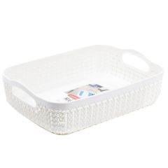 Groziņš Curver Knit A4 35x27x7cm balts