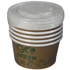 Papīra trauki Go Green 350ml