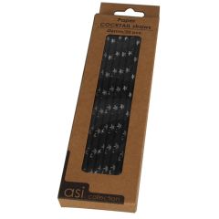 Kokteiļu salmiņi papīra 21cm 20gab.