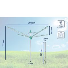 Veļas žāvētājs Leifheit rotējošs 500 Easy