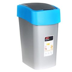 Atkritumu tvertne Curver Flip Bin 10L sudr./zils