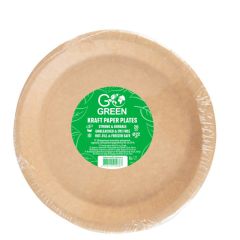 Papīra šķīvji Go Green 22cm 20gab.
