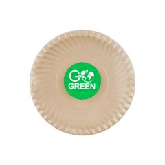 Vienreizliet. Šķīvji Go Green cukurniedru 23cm 10gab.