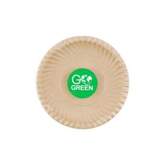 Vienreizliet. Šķīvji Go Green cukurniedru 15cm 10gab.