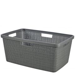 Veļas grozs Curver Jute 46L tumši pelēks