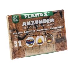 Aizdedzin. Kubiņi Flamax petrolejas 32gab.