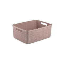 Grozs Jute M 12L 36x28x15cm rozā