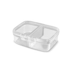Trauks ēdiena uzglab. ar sadalītāju 1,8L Snap Box caurspīdīg