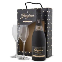 Dzirkst.vīns Freixenet Cordon Neg Brut 11.5% 0.75l +2glāzes