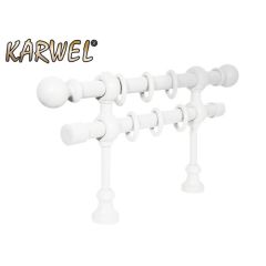 Aizkaru stanga STYLE dubulta 2.0 m,balta