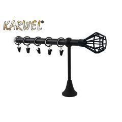 Aizkaru stanga Victoria Azuro melna, 2.0 m