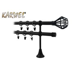 Aizkaru stanga dub. Victoria Azuro melna, 2.0 m