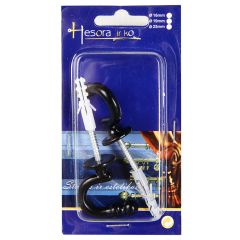 Aizkaru āķi Kablys Mini 2gab melni