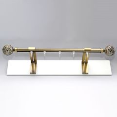 Aizkaru stanga ''MONACO''  antīks zelts,3,0 м, Ø19 мм