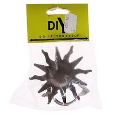 Dek.klipsis - saule  mat.sudrabs