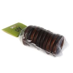 Riņķi koka28mm stangai k-tā ar āķi brūni