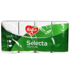 Tual.papīrs Ruta Selecta 3-kārt., 8ruļļi