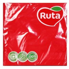 Salvetes Ruta 33x33cm sarkanas