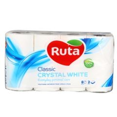 Tual.papīrs Ruta Classic 6+2ruļļi, balts
