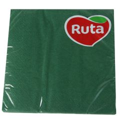 Salvetes Ruta 33х33 tumsi zaļas