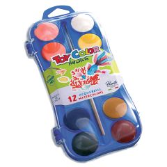 Akvareļu krāsas Toycolor 12-krāsas