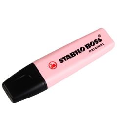 Marķieris Stabilo Boss pasteļu rozā