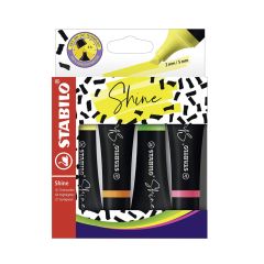 Marķieru komplekts Stabilo Shine 4-krāsas