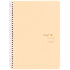 Klade ar spirāli  A4 rūtiņu 60lpp Pastel Note