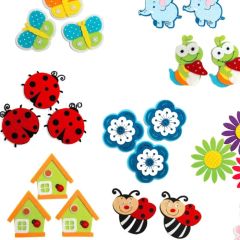 Fl. Uzlīmes Filca 3gab 12-veidi 5x8cm